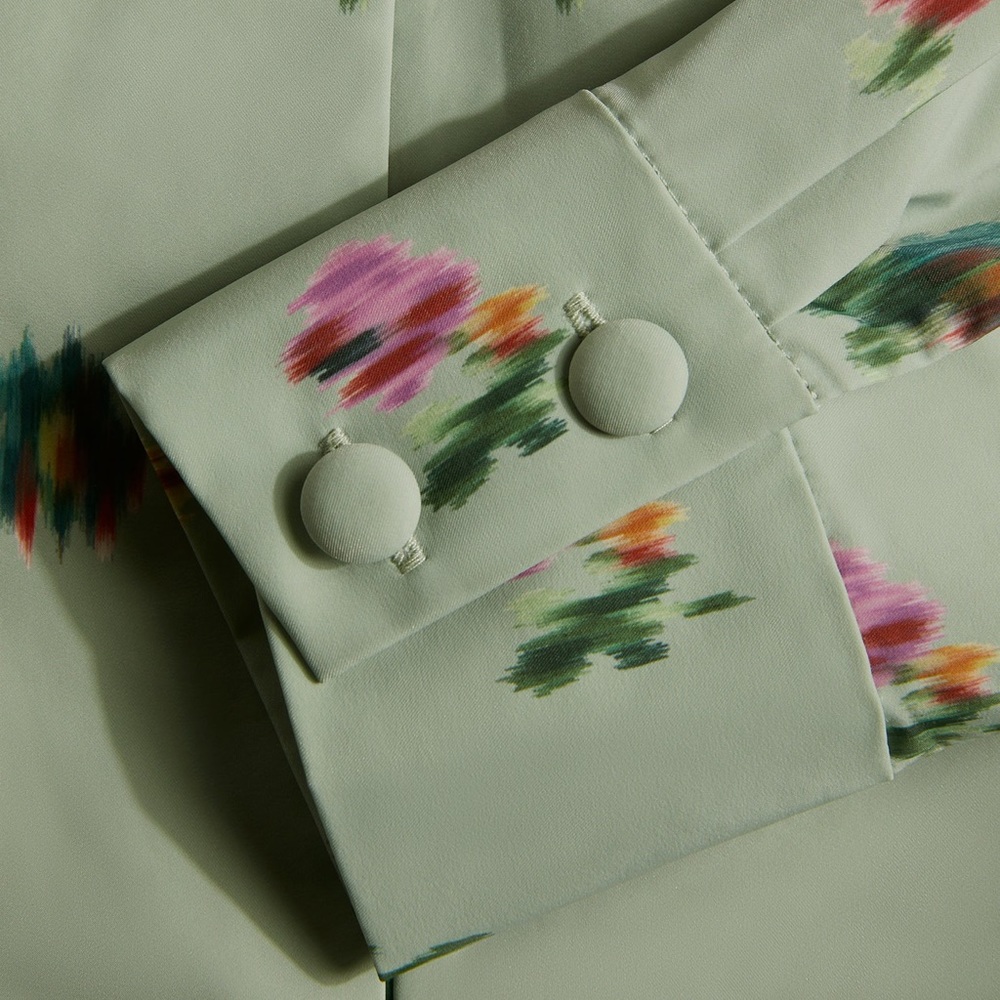 Hill House The Lucienne Dress In Sage Taffeta - Picture 6 of 11